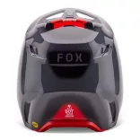 FOX Motocross  V1 Interfere MIPS bukósisak szürke--Piros
