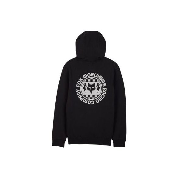 FOX  Next Level kapucnis zippes fekete pulóver 