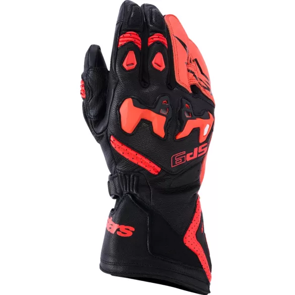 ALPINESTARS Sp-9 bőr kesztyű piros-fekete 
