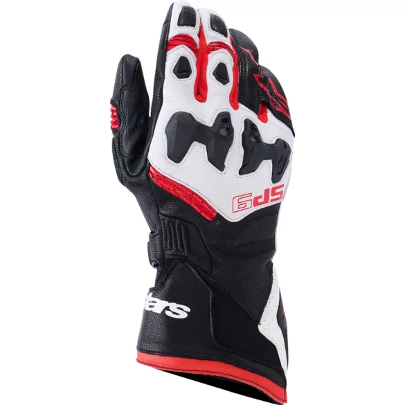 ALPINESTARS Sp-9 bőr kesztyű fekete-fehér