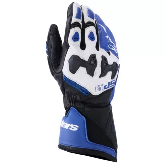 Alpinestars sp - 9 bőr kesztyű fekete/fehér - kék