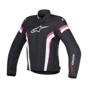   Alpinestars  Stella  T-GP PLUS AIR  női motoroskabát, FEKETE-FEHÉR-PINK