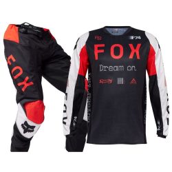 Fox 180 Race Spec black-red ifjúsági ruhaszett