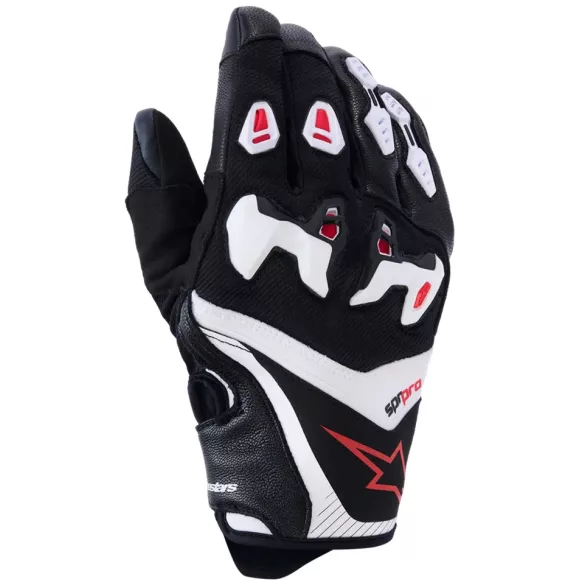 ALPINESTARS Sp-r pro bőr kesztyű fekete-fehér