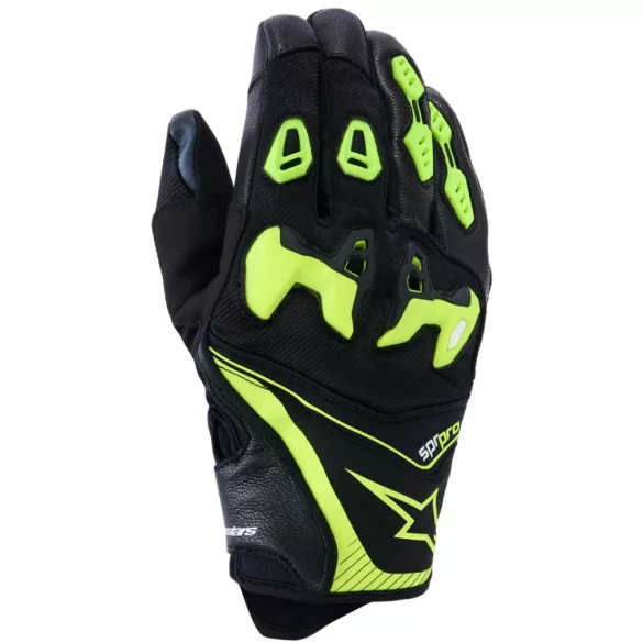 ALPINESTARS Sp-r pro bőr kesztyű fekete-acid