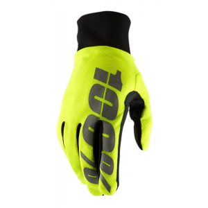 100% HYDROMATIC NEON YELLOW GLOVES S