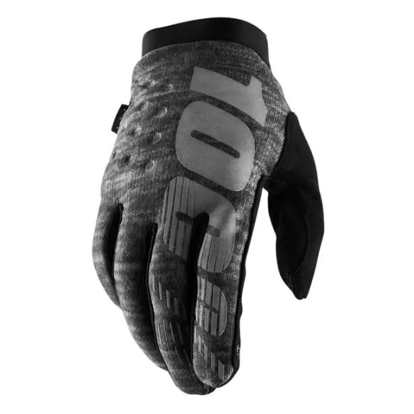 100% BRISKER HEATHER GREY COLD WEAHTER GLOVES 