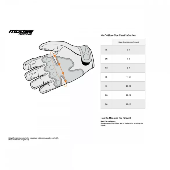 Moose Racing Agroid pro narancs kesztyű