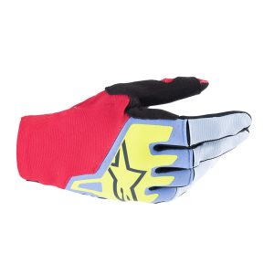 Alpinestars Techstar KESZTYŰ PIROS VILÁGOSKÉK ACID