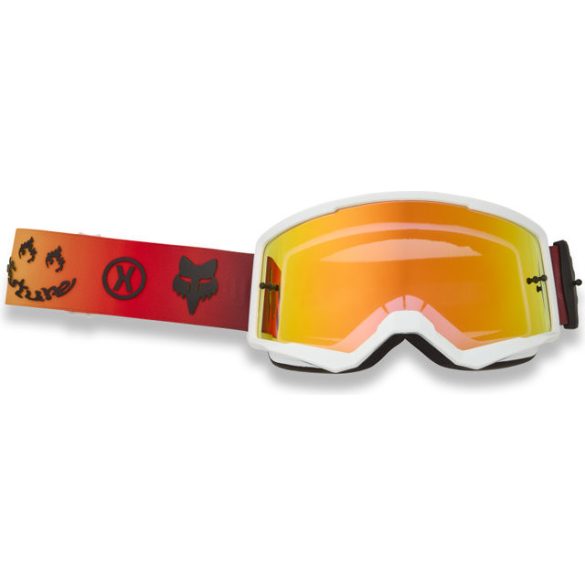 FOX  Main Hello Future  fehér-sárga szemüveg piros tükrős lencsével