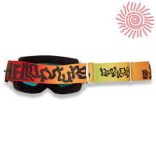 FOX  Main Hello Future  fehér-sárga szemüveg piros tükrős lencsével