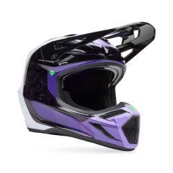   FOX Motocross V3 RS Grid MIPS ECE22.06 BUKÓSISAK FEKETE-LILA