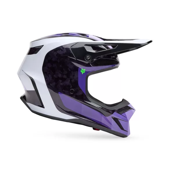 FOX Motocross V3 RS Grid MIPS ECE22.06 BUKÓSISAK FEKETE-LILA