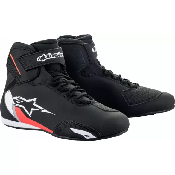 ALPINESTARS SEKTOR CIPŐ BLACK-WHITE-RED 