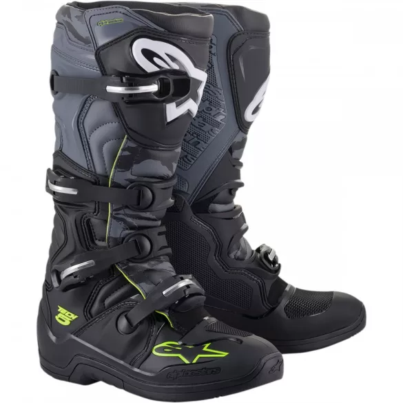 Alpinestars Tech5 fekete/szürke/sárga cross csizma