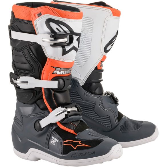 ALPINESTARS TECH7 GYEREK CSIZMA SZÜRKE-NARANCS 2/34