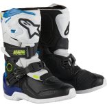Alpinestars Tech 3S gyerek csizma fekete fehér kék 