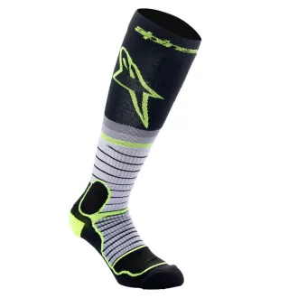 Alpinestars MX pro zokni, fekete/szürke - fluo színben