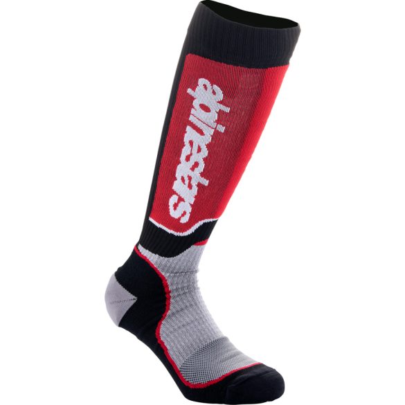 Alpinestars gyerek zokni  MX+ fekete-piros-szürke