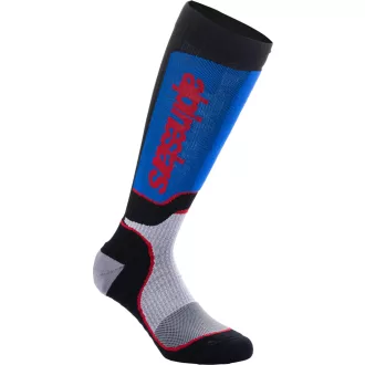 Alpinestars gyerek zokni mx+ fekete/fehér - kék