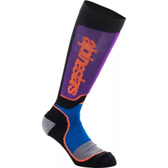Alpinestars gyerek zokni mx+ fekete - lila - kék