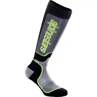 Alpinestars gyerek zokni mx+ fekete/szürke - sárga