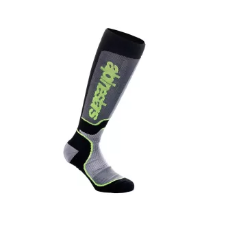   Alpinestars MX plus technikai zokni - fekete/szürke - sárga