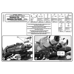   KAPPA ADAPTER KL351 ÉS TE351K OLDALKONZOLOK FELSZERELÉSÉHEZ HÁTSÓ KONZOL HASZNÁLATA NÉLKÜL