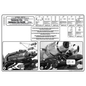 KAPPA ADAPTER KL351 ÉS TE351K OLDALKONZOLOK FELSZERELÉSÉHEZ HÁTSÓ KONZOL HASZNÁLATA NÉLKÜL