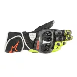 ALPINESTARS  GP PLUS R V2 BŐR KESZTYŰ SZÜRKE-FEKETE-FLUO SÁRGA-PIROS