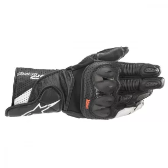 Alpinestars sp - 2 v3 bőr kesztyű, fekete/fehér