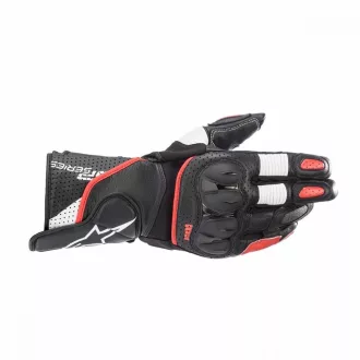 Alpinestars sp - 2 v3 bőr kesztyű, fekete/fehér - piros