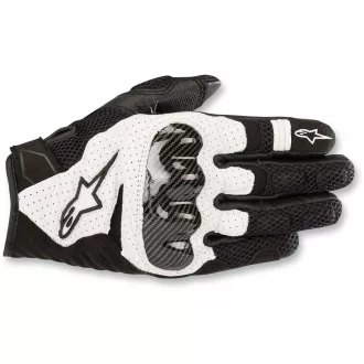 Alpinestars smx - 1 air V2 bőr kesztyű fekete/fehér