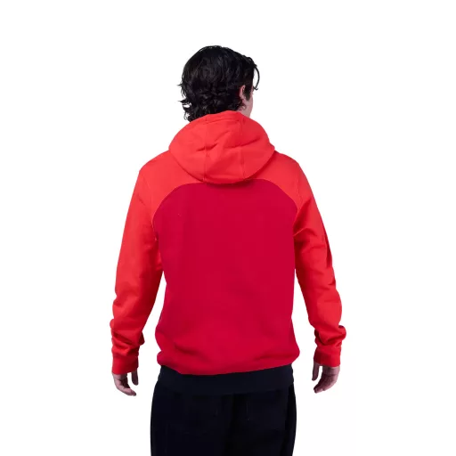 Fox fracture paneled pullover hoodie kapucnis pulóver