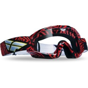 Fly Racing Zone szemüveg piros fekete viztiszta lencse