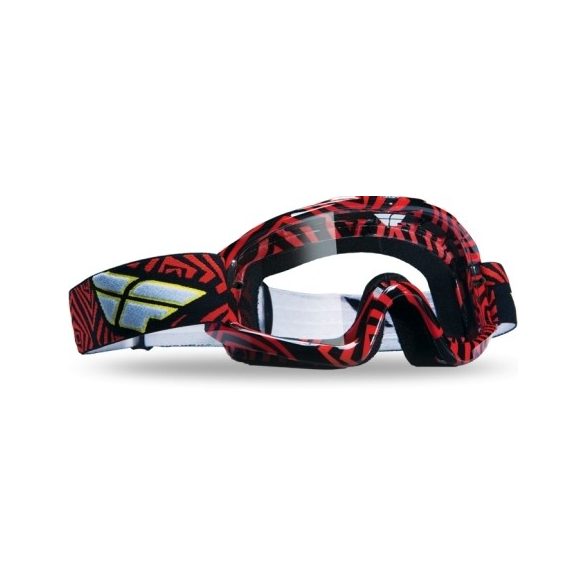 Fly Racing Zone szemüveg piros fekete viztiszta lencse