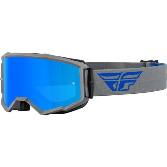 Fly Racing Zone szemüveg grey blue, kék tükrös lencsével