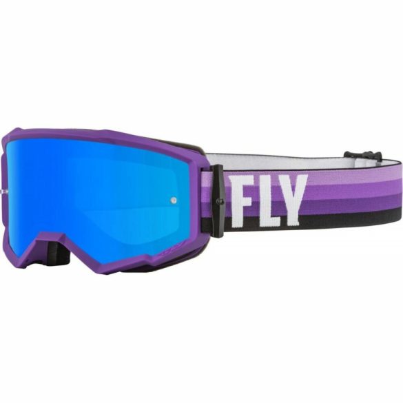 Fly Racing Zone szemüveg purple, kék tükrös lencsével