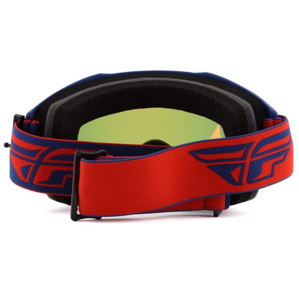 Fly Racing Zone szemüveg kék-piros, piros tükrös lencsével