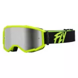 Fly Racing Zone szemüveg fekete-fluo, ezüst tükrös lencsével