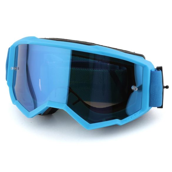Fly Racing Zone szemüveg sky blue, kék tükrös lencsével
