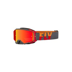 Fly Racing Zone Pro szemüveg grey-red,  piros tükrös lencsével