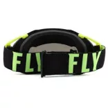 Fly Racing Zone Pro szemüveg fekete-fluo, ezüst tükrös lencsével