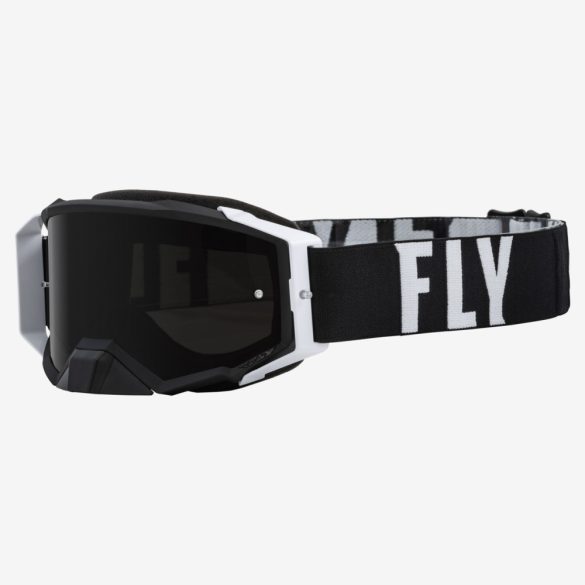 Fly Racing Zone Pro szemüveg black-white, sötét füst lencsével