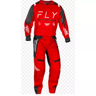 Fly Racing f - 16 piros/szürke ruhaszett 38+xxl