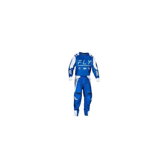 fly racing f-16 kék-fehér ruhaszett 38+xxl