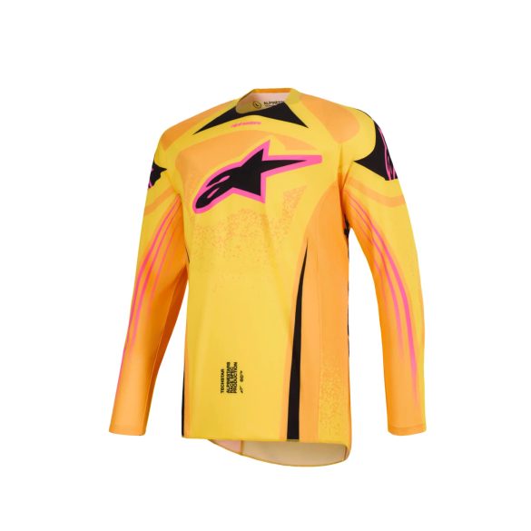 Alpinestars Techstar nomur narancs-lila-sárga crossmez
