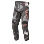 Alpinestars Racer Tactical  crossruha szett, Gyerek, szürke camo/fluo piros