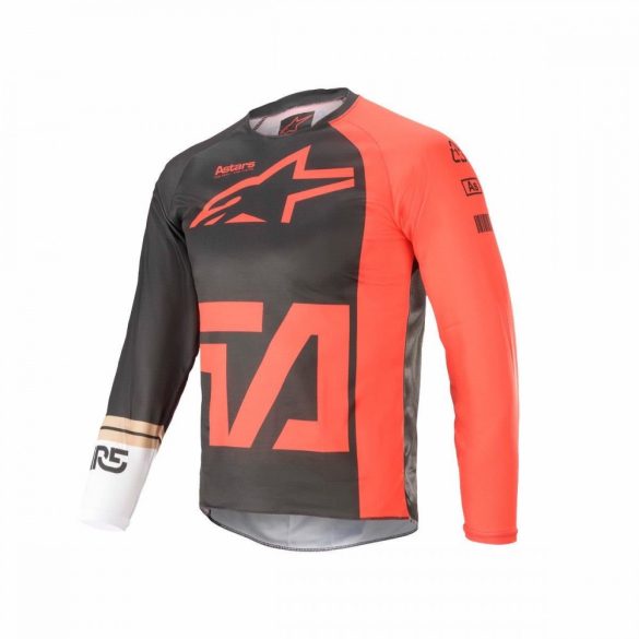 ALPINESTARS Racer COMPASS  crossruha szett, ANTRACIT-FLUO PIROS