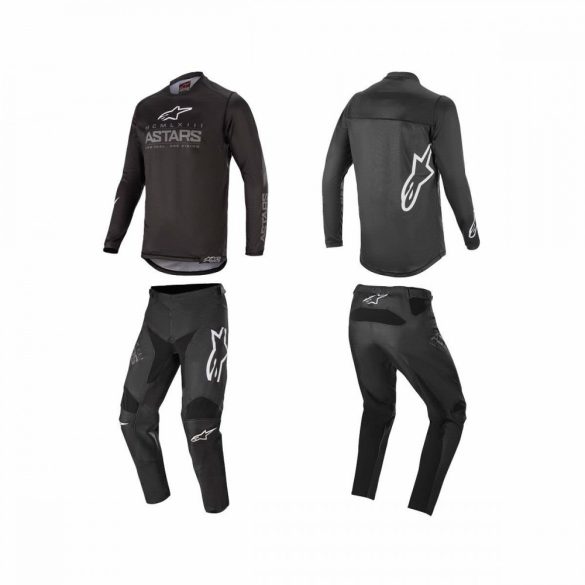 ALPINESTARS Racer COMPASS  crossruha szett, FEKETE-SÖTÉTSZÜRKE